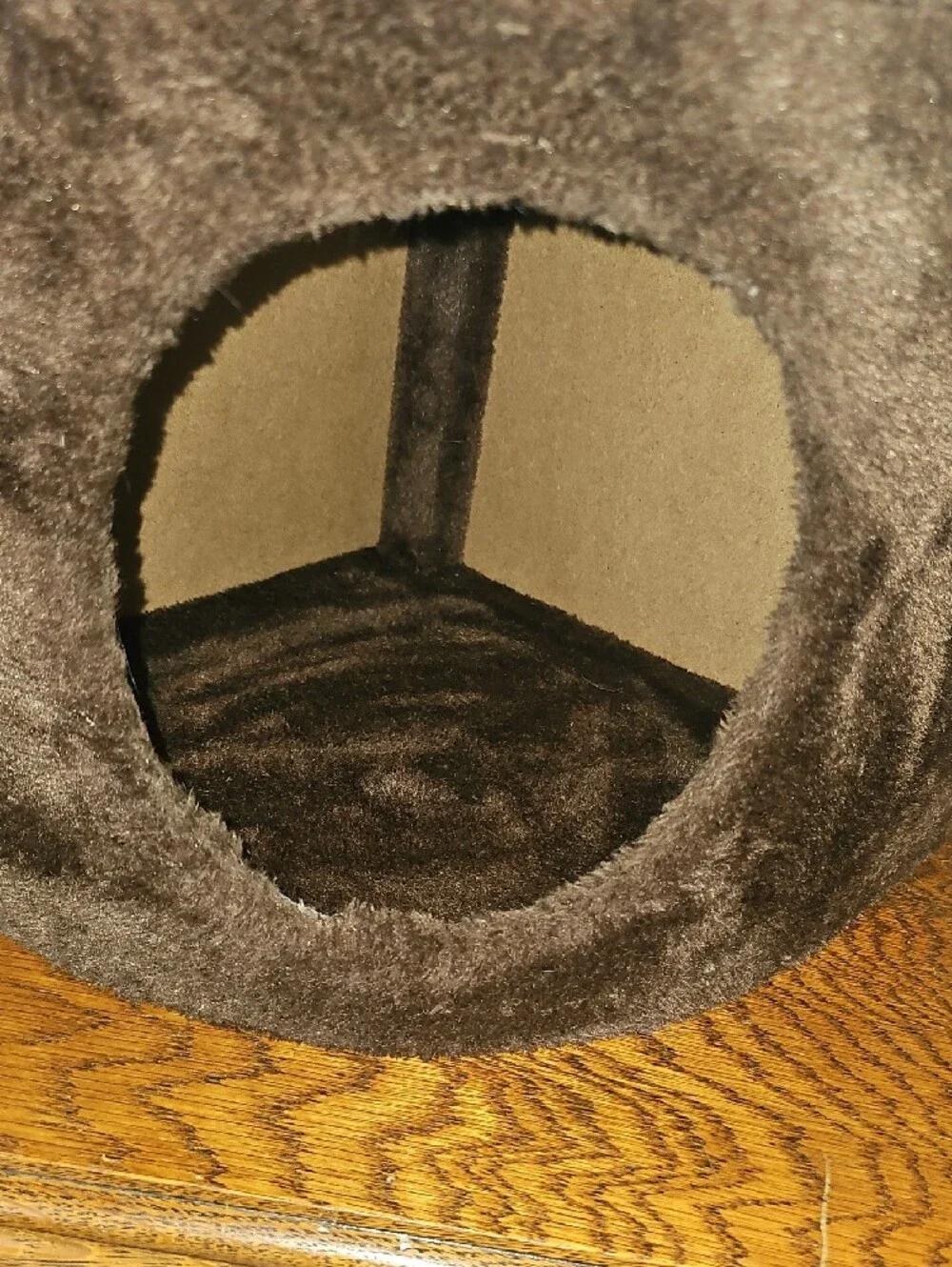 Brown Cat Tree Condo with Sisal Scratching Post